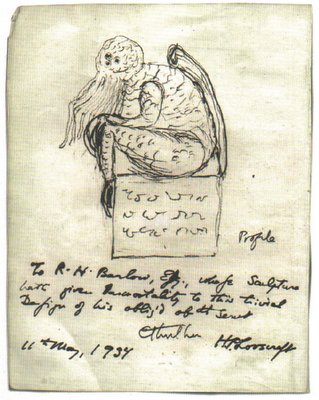 Lovecraft's Cthulhu Drawing